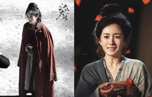 素衣胜华服！杨幂江山大同路透封神，骨相抗打才是终极审美